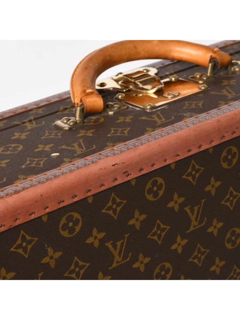 Louis Vuitton Alzer 55 Trunk Case Hard Monogram Leather
